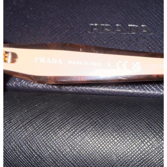 Prada Eyeglasses VPR 17Z NEW color 07R-1O1 Light Havana Size 54 Square Women\'s